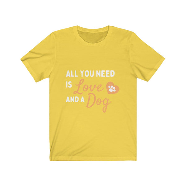 All you need is love & Dog Sleeve Tee