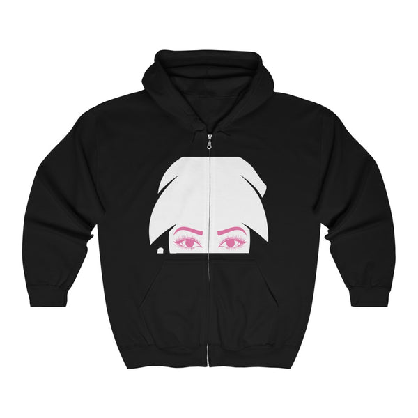 Girl face Full Zip Hooded women's